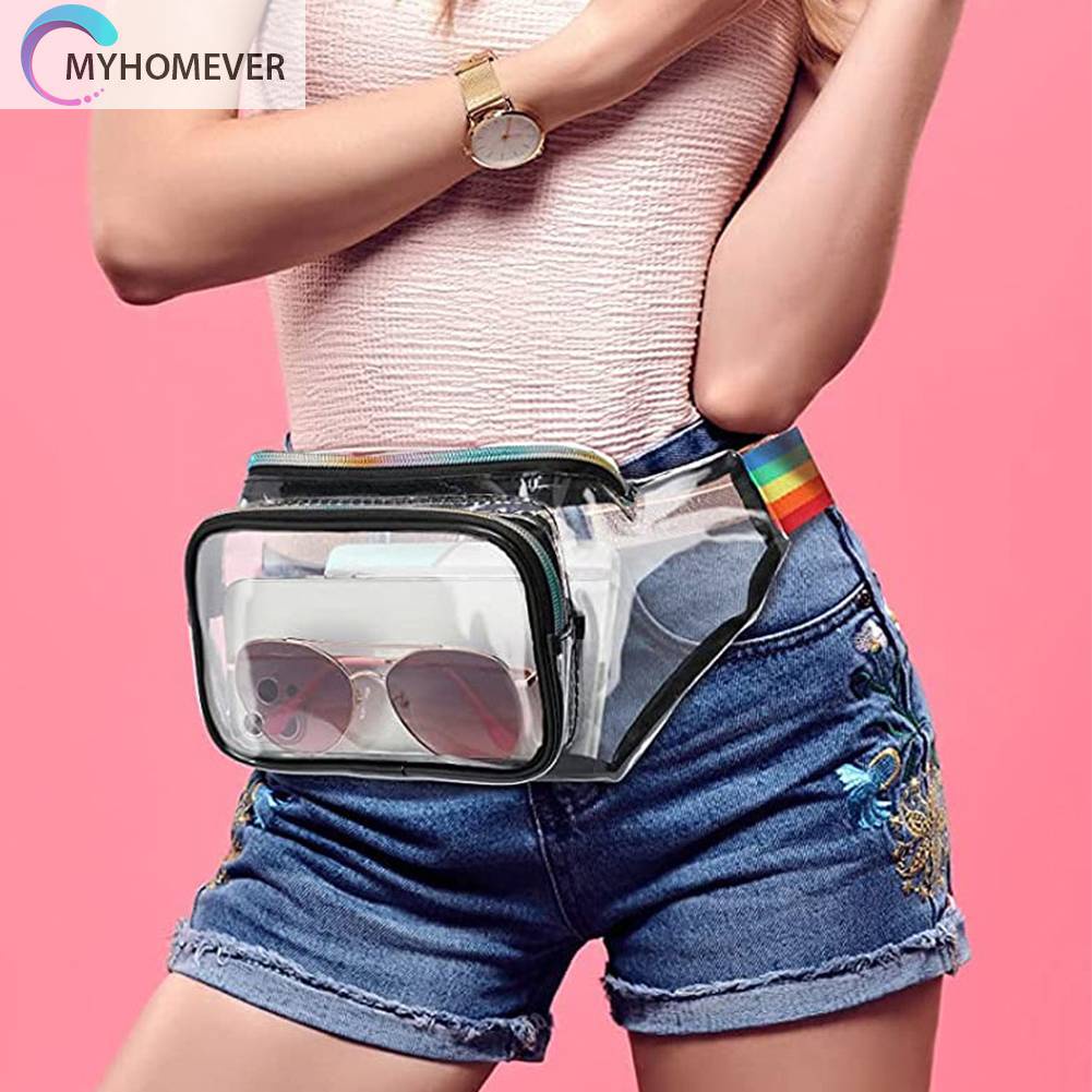 Túi Đeo Chéo Thể Thao Bằng PVC Trong Suốt Sức Chứa Lớn