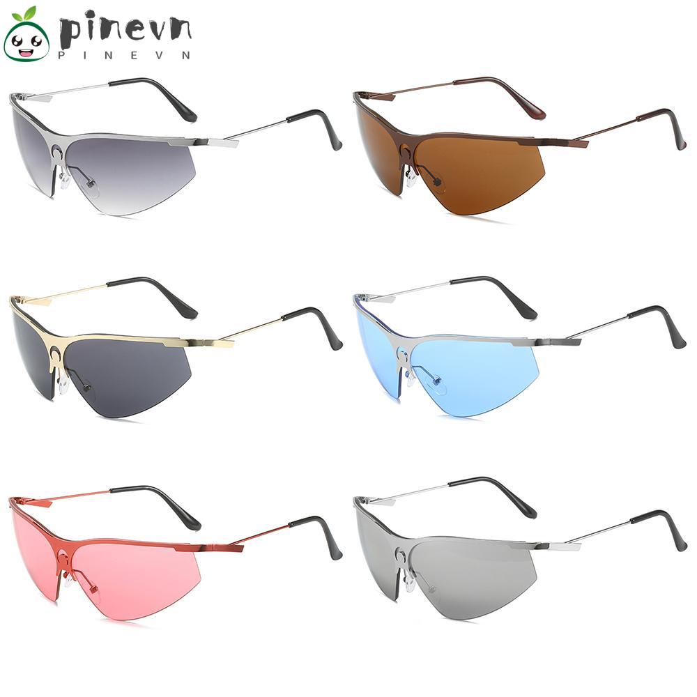 PINEVN Kính Mát Nửa Gọng Kim Loại Thời Trang Cho Nữ