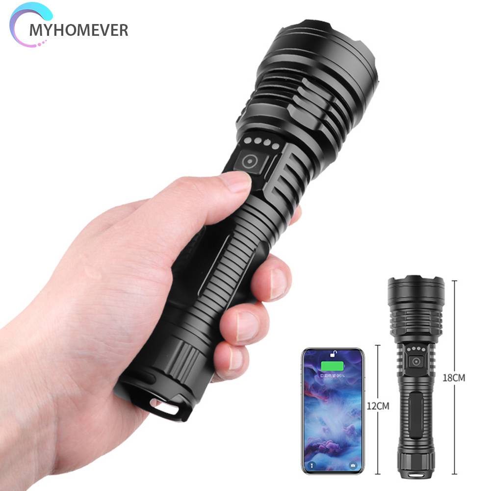 Đèn Pin Cầm Tay 2500LM Sạc Được Loại C Dùng Khi Đi Cắm Trại