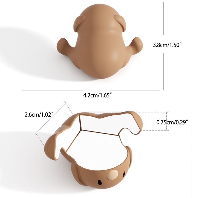 PVN60244 Chặn góc bàn, góc tủ hình cún con silicon cao cấp an toàn cho bé