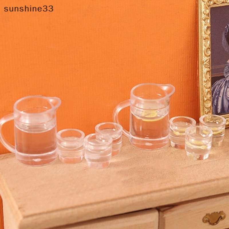 1 Bộ Ly Nước Chanh Trang Trí Nhà Búp Bê 1: 12