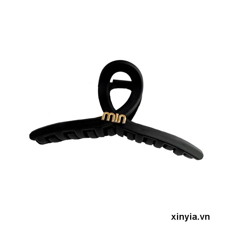 kẹp tóc đen nhám Gắn kèm chữ Min