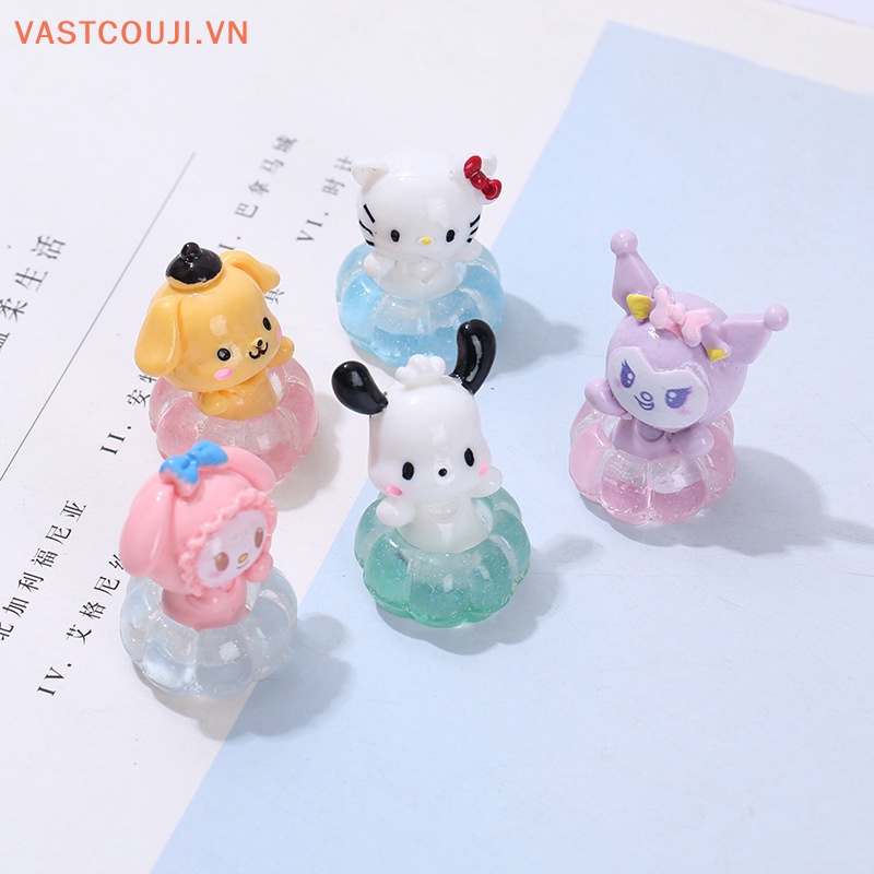 1 Vòng Phao Bơi mini Bằng Nhựa Phát Quang Trang Trí Nhà Búp Bê VN