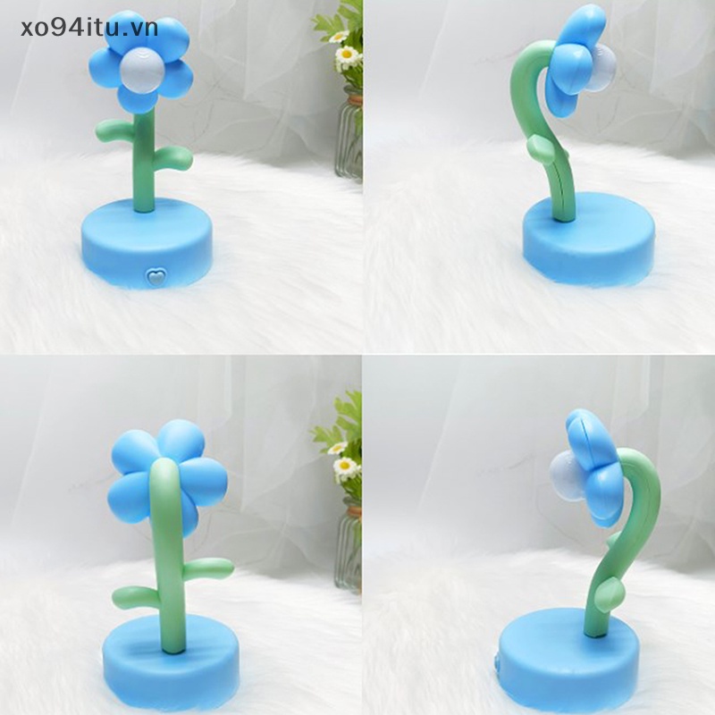 Đèn Ngủ LED Hình Bông Hoa Nhiều Màu Sắc Lãng Mạn Dành Cho Trẻ Em