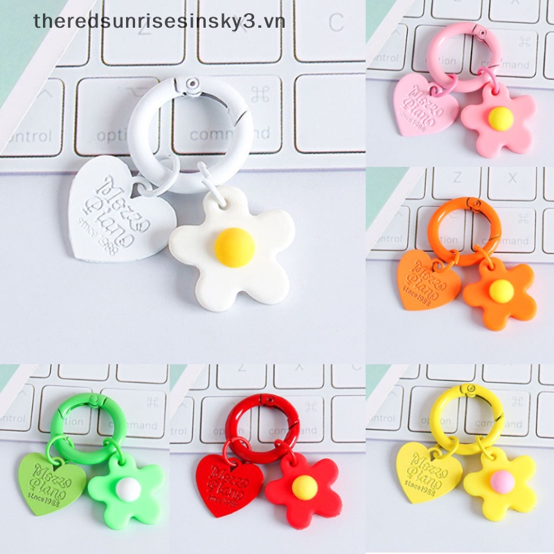 # # Phụ Kiện Trang Trí Túi Xách / Móc Khóa Hình Hoa Màu Sắc Đáng Yêu Thời Trang