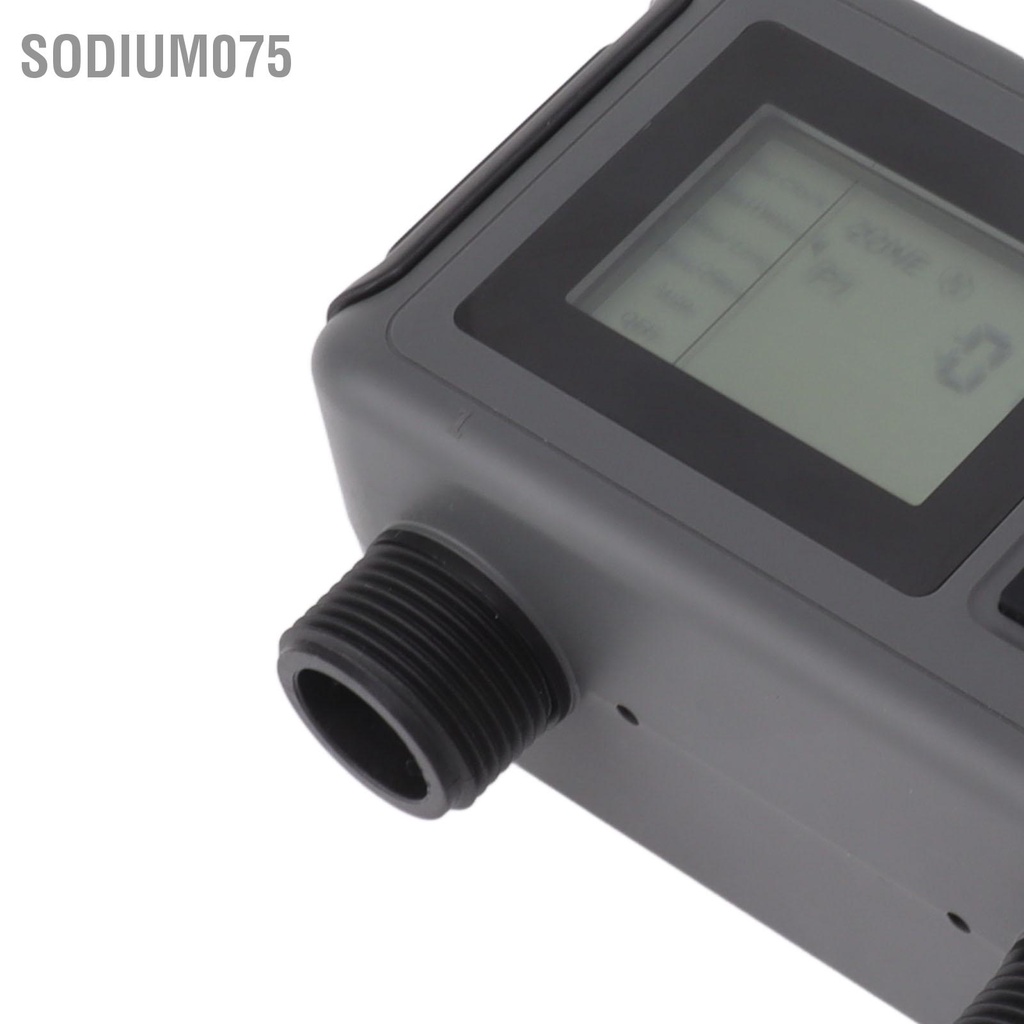 Sodium075 Bộ hẹn giờ tưới 2 vùng mưa có thể lập trình Chế độ tự động IP55 ống bền chống thấm nước cho sân vườn