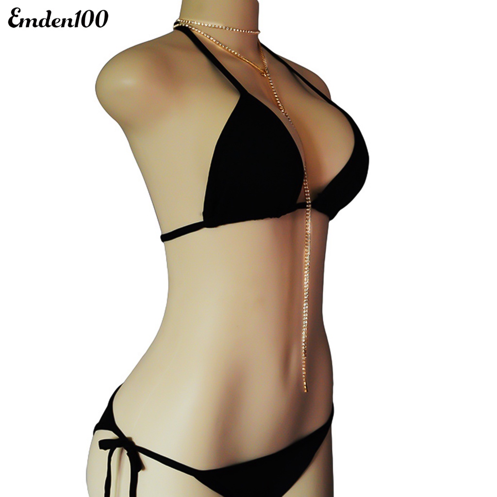 Vòng Cổ Choker Dáng Dài Đính Đá Thời Trang Cá Tính