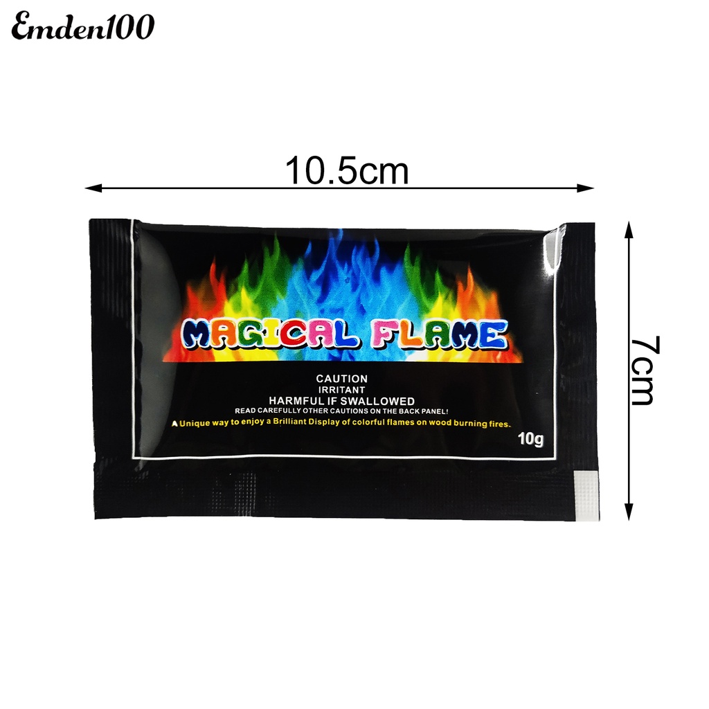 Túi Bột 10g / 15g / 25g / 30g Tạo Hiệu Ứng Ngọn Lửa Thay Đổi Màu Sắc Tiện Dụng Cho Lễ Hội / Cắm Trại
