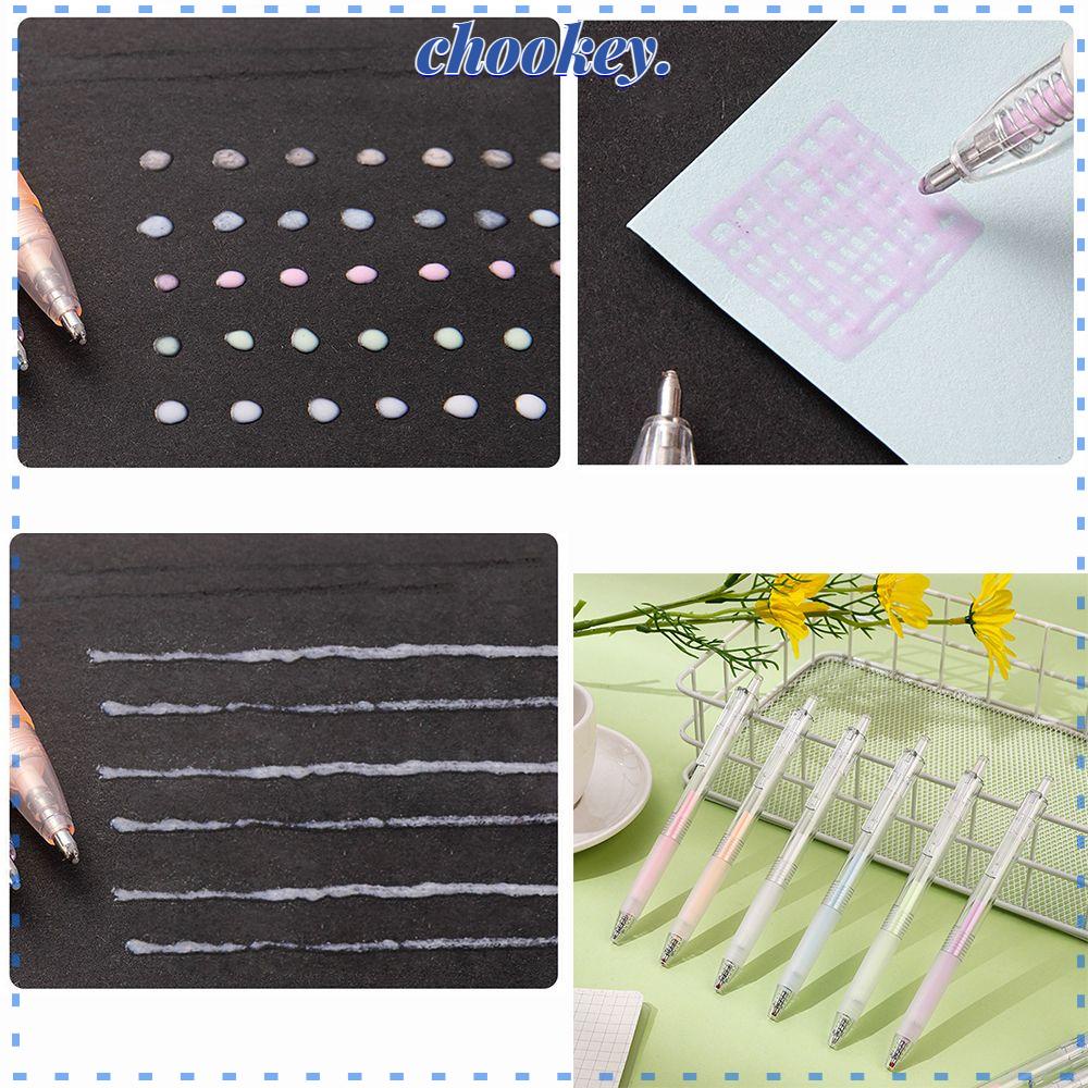 CHOOKEY Cuộn Băng Keo Hai Mặt Họa Tiết Chấm Bi Độc Đáo Trang Trí Sổ Tay / Đồ Dùng Văn Phòng