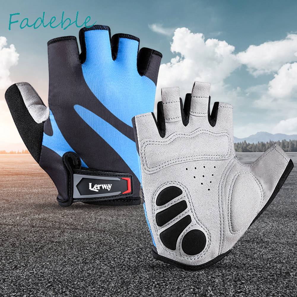 Găng Tay Thể Thao Hở Ngón Mềm Mại Thoáng Khí Lycra