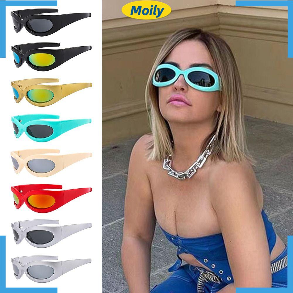 MOILYVN Kính Mát Chống Tia UV400 Y2K Cho Nữ