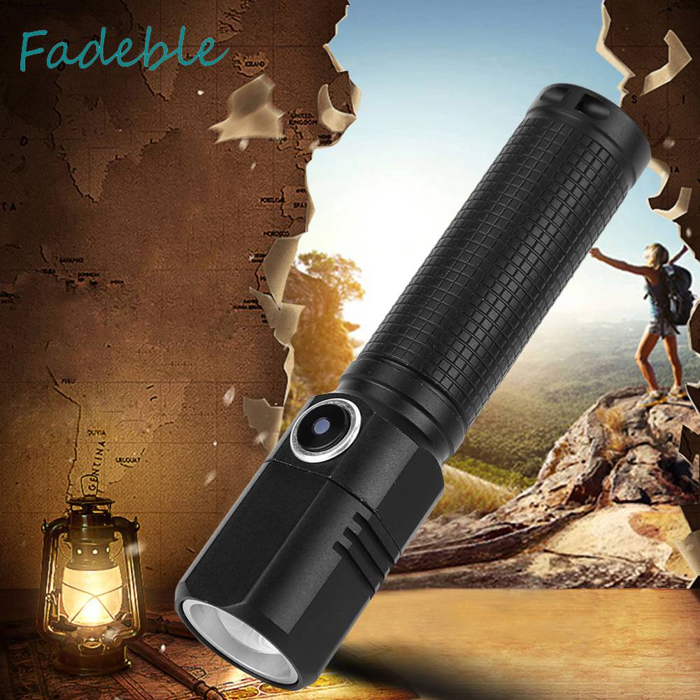 Đèn Pin 800LM XHP50 LED 700mAh / 1200mAh 5 Chế Độ Kèm Sạc USB Loại C