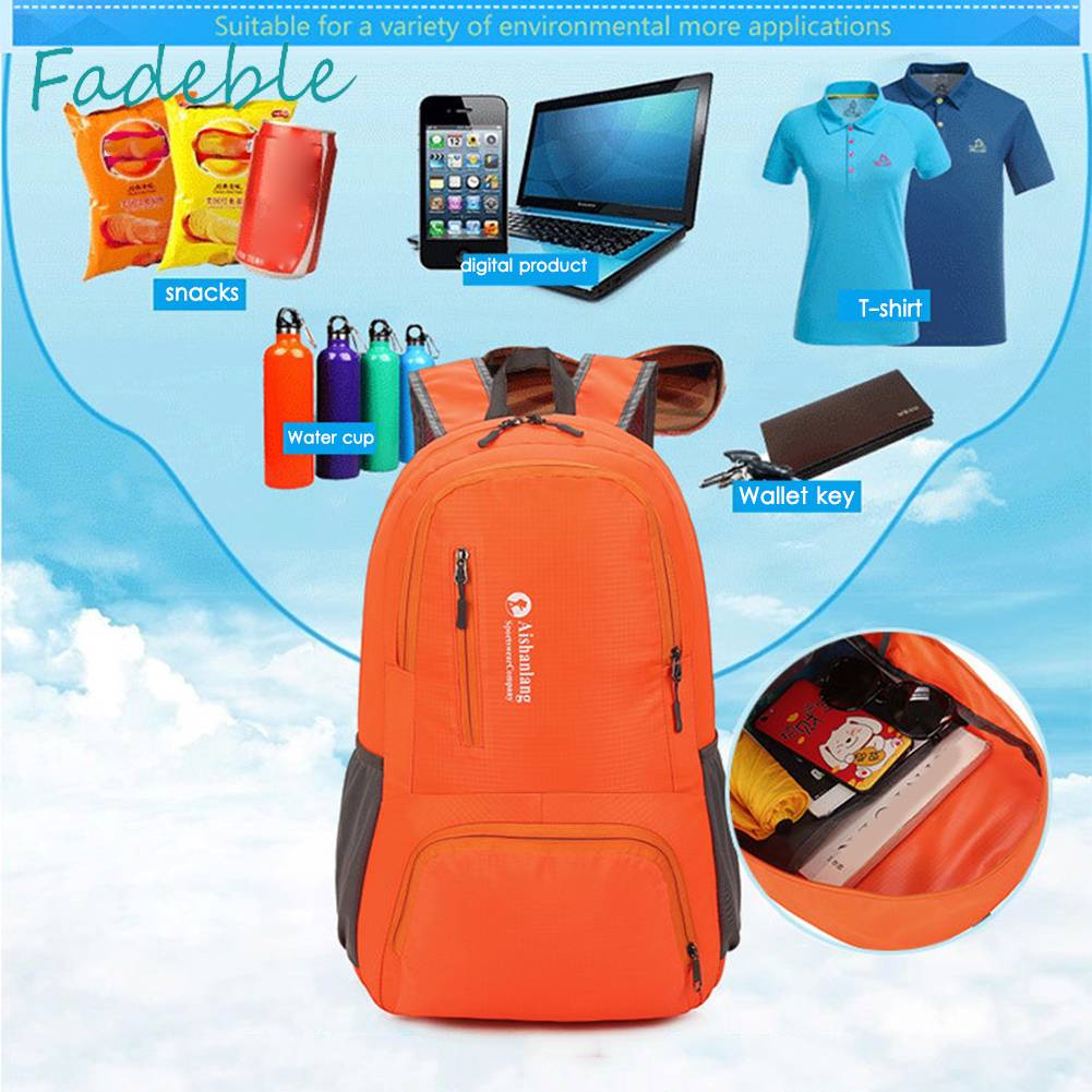 Ba Lô Du Lịch, Leo Núi Dây Đeo Vai, Gấp Được, Chất Liệu Nylon