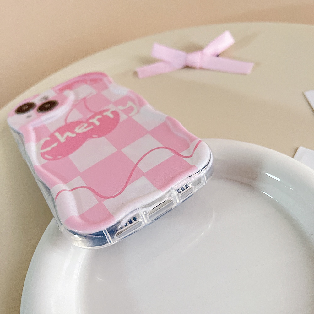 Ốp Điện Thoại TPU Dẻo Họa Tiết Trái Cherry Xinh Xắn Cho IPhone 11 14 Pro Max 13 Pro Max 12 Pro Max