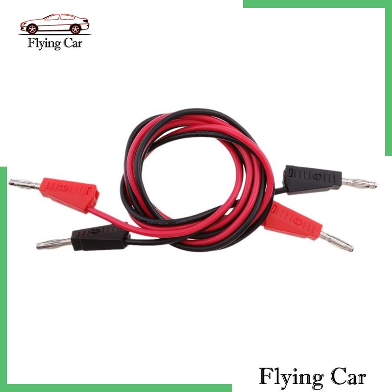 Bộ 2 Phích Cắm Chuối Bằng Silicon Màu Đen Có Thể Xếp Chồng 4mm