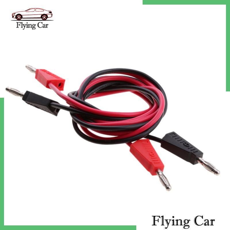 Bộ 2 Phích Cắm Chuối Bằng Silicon Màu Đen Có Thể Xếp Chồng 4mm