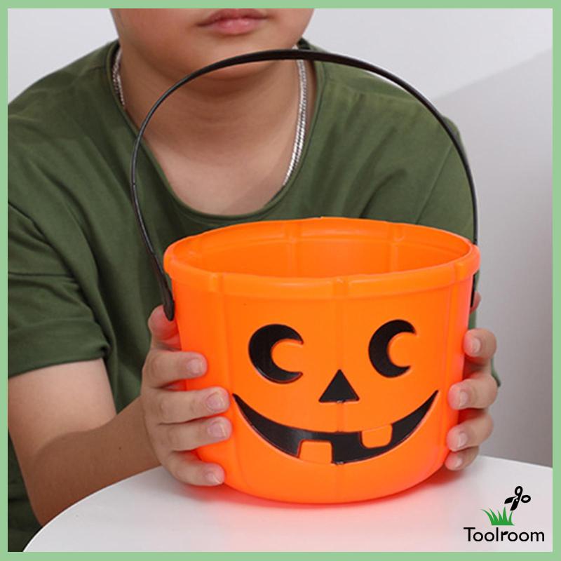 Xô Đựng Kẹo Có Tay Cầm Trang Trí Halloween