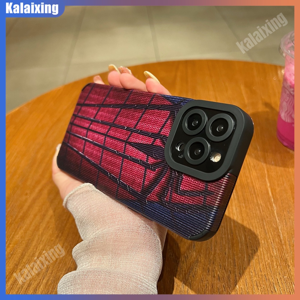Ốp Điện Thoại Da Mềm In Hình Spiderman Cho iPhone 14 Plus 13 Pro Max 12 Pro Max 11 Xs Max XR 7 8 Plus