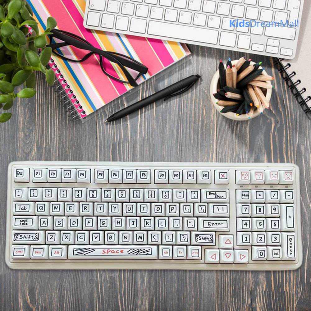 Bộ 125 Nút Thay Thế Bằng Nhựa PBT Cho Bàn Phím DIY