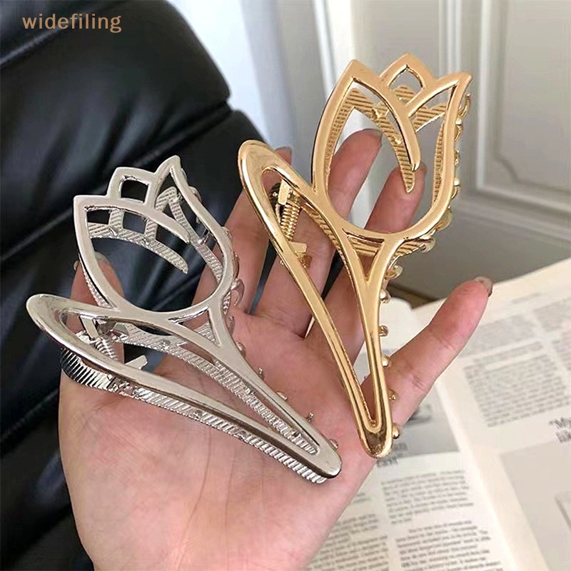 Kẹp Tóc Kim Loại Hình Hoa Tulip Thời Trang Cho Nữ