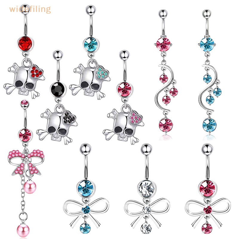 Khuyên Rốn Hình Nơ Đính Đá Thời Trang Cho Nữ