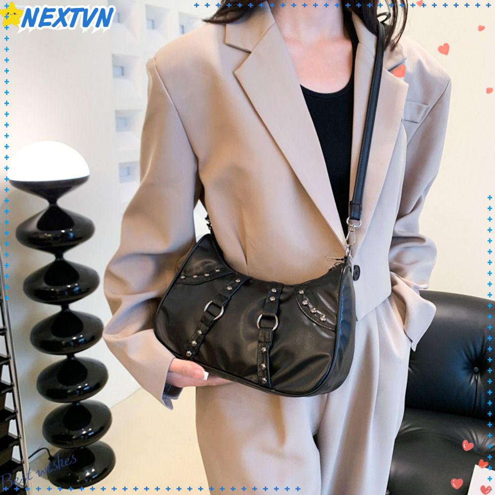 NEXTVN Túi Xách Da PU Màu Trơn Thời Trang Dành Cho Nữ