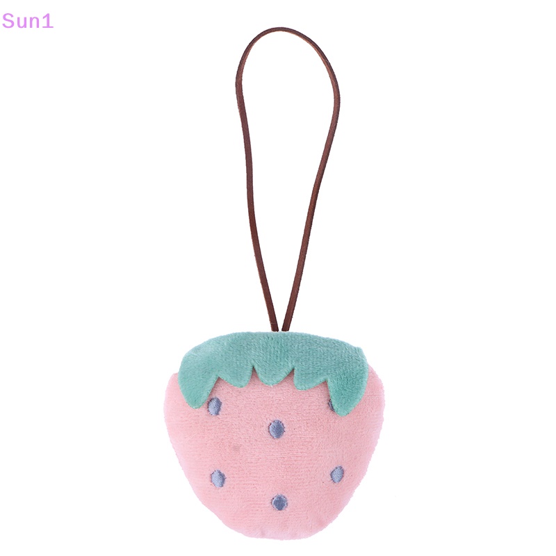Sun1 > Móc Chìa Khóa Nhỏ Hình Thú Bông / Hổ / Dâu Tây / Dứa Thêu Tinh Tế Thêu Tên Trẻ Em Trang Trí