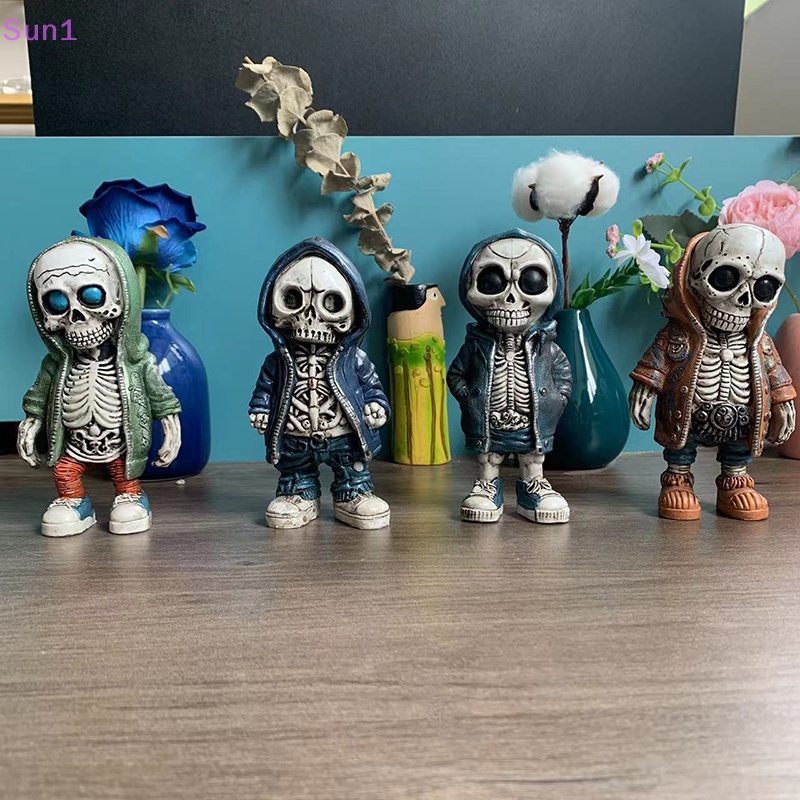 Sun1 > Đồ trang trí Bộ Xương Cá Tính Trang Trí Halloween Bằng Nhựa Resin