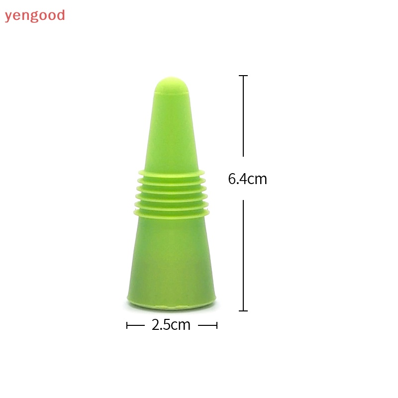 Set 4 / 8 Nắp Đậy Chai Rượu Bằng Silicone Và Thép Không Gỉ Nhiều Màu