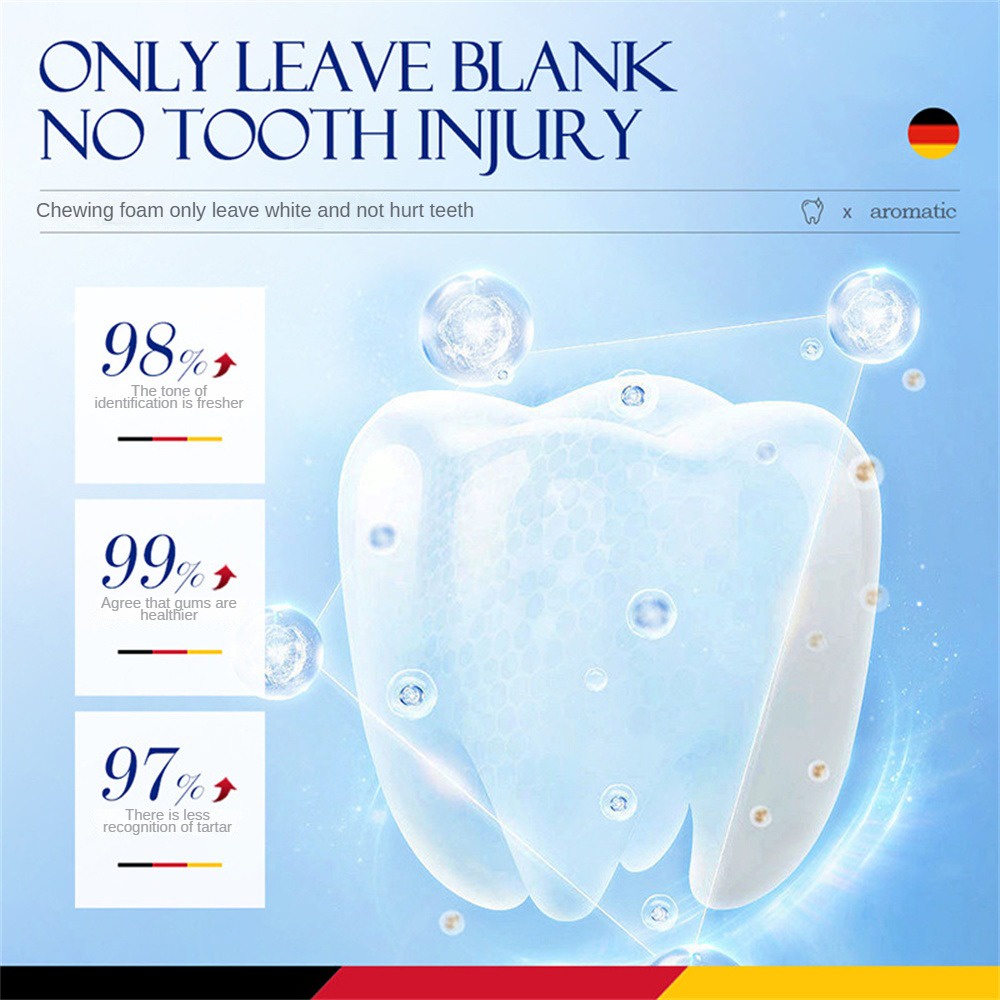 Viên kem đánh răng dạng rắn Danshuer Probiotic dành cho người lười di động Kem đánh răng nhai không cần súc miệng Hơi thở thơm mát