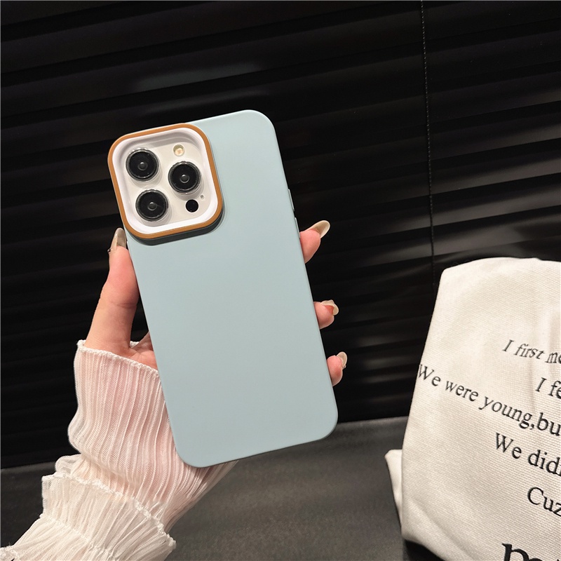 Ốp Điện Thoại Silicon Mềm Nhám Màu Trơn Chống Sốc Không Vân Tay Cho iPhone 14 Plus 13 12 11 Pro Max