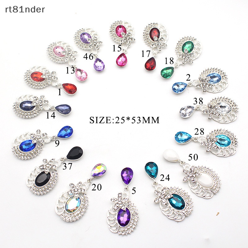 Cài Áo Hình Giọt Nước 25 * 53MM Bằng Hợp Kim Đính Đá Phong Cách Thời Trang