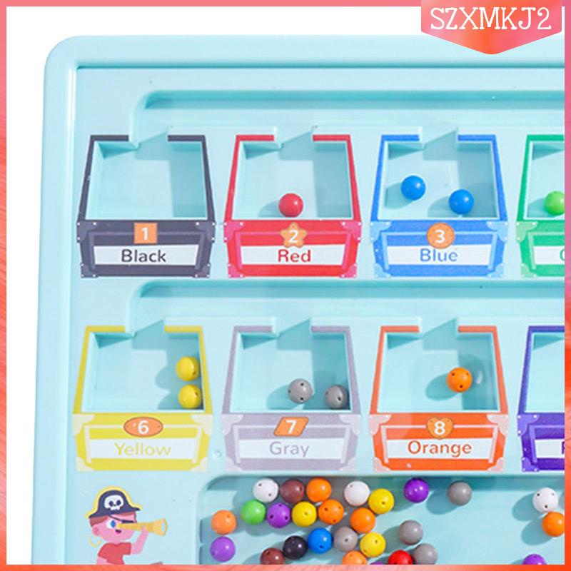 Đồ Chơi Mê Cung Hạt Nhiều Màu Sắc Cho Bé 3 4 5 Tuổi