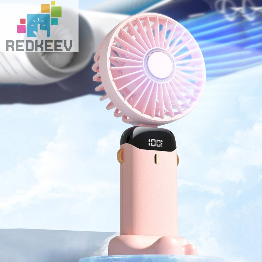 Quạt Làm Mát Mùa Hè Cầm Tay Có Thể Gập Lại Sạc Cổng USB Cho Hoạt