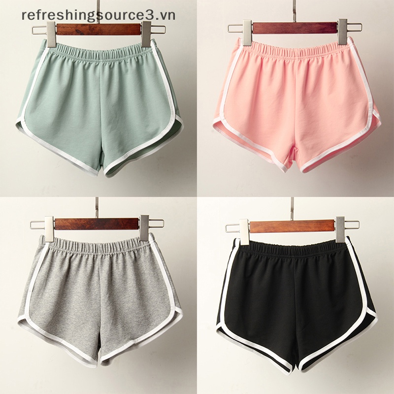 {REFRE3} Quần Short Thể Thao Màu Kẹo Mới Lạ Eo Thun Đi Biển Mùa Hè {refreshingsource3.vn}