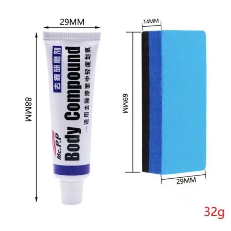 Bodywork compound paste/repair kits and restorers for the repair of car body scratches and scuffs