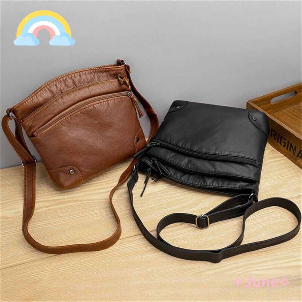 JUNE Túi Đeo Chéo Da PU Đựng Điện Thoại