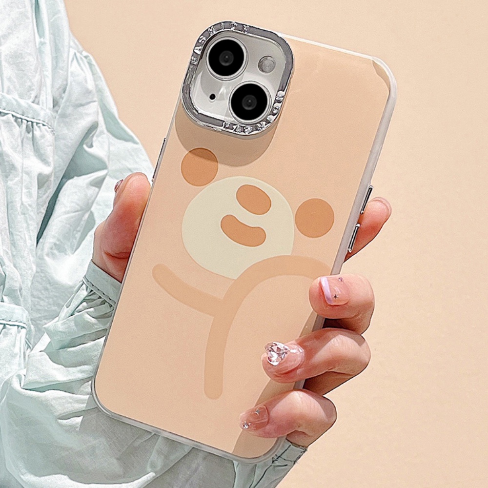 Ốp Điện Thoại TPU Mềm Chống Sốc Mạ Điện Họa Tiết Gấu Hoạt Hình Cho IPhone 14 13 12 11 Pro Max X XR 8 7 Plus