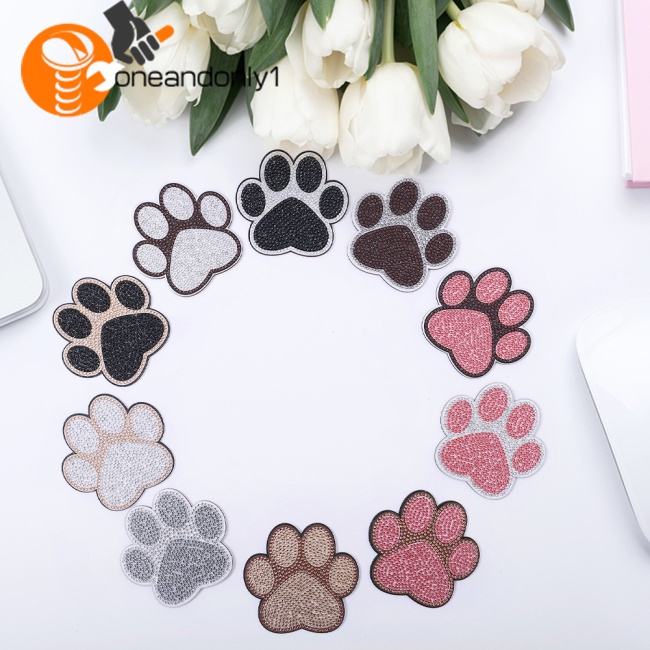 Bộ 10 Đế Lót Ly Cách Nhiệt Hình Bàn Chân Mèo Dễ Thương Diy