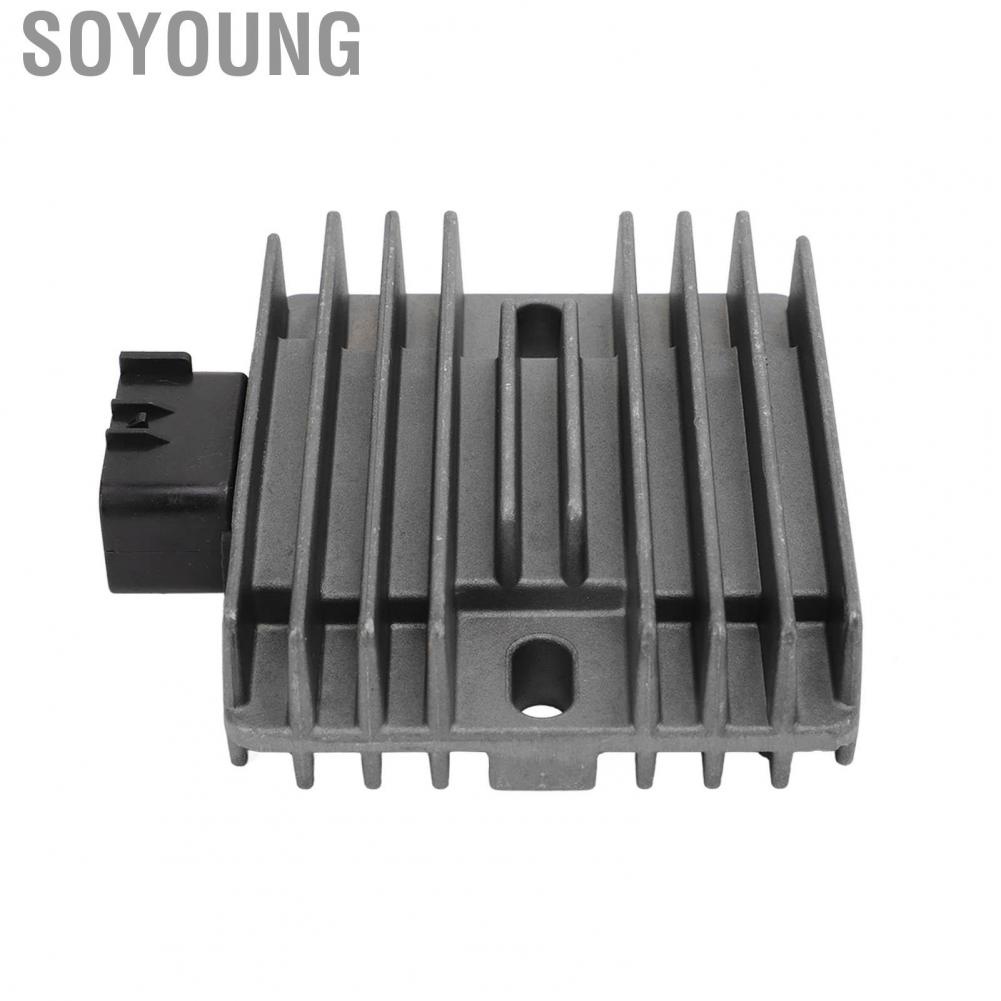 Soyoung 21066‑0030 Aluminium Alloy Voltage Rectifier Easy Operation Motorcycle Regulator Befitting for Motorbike