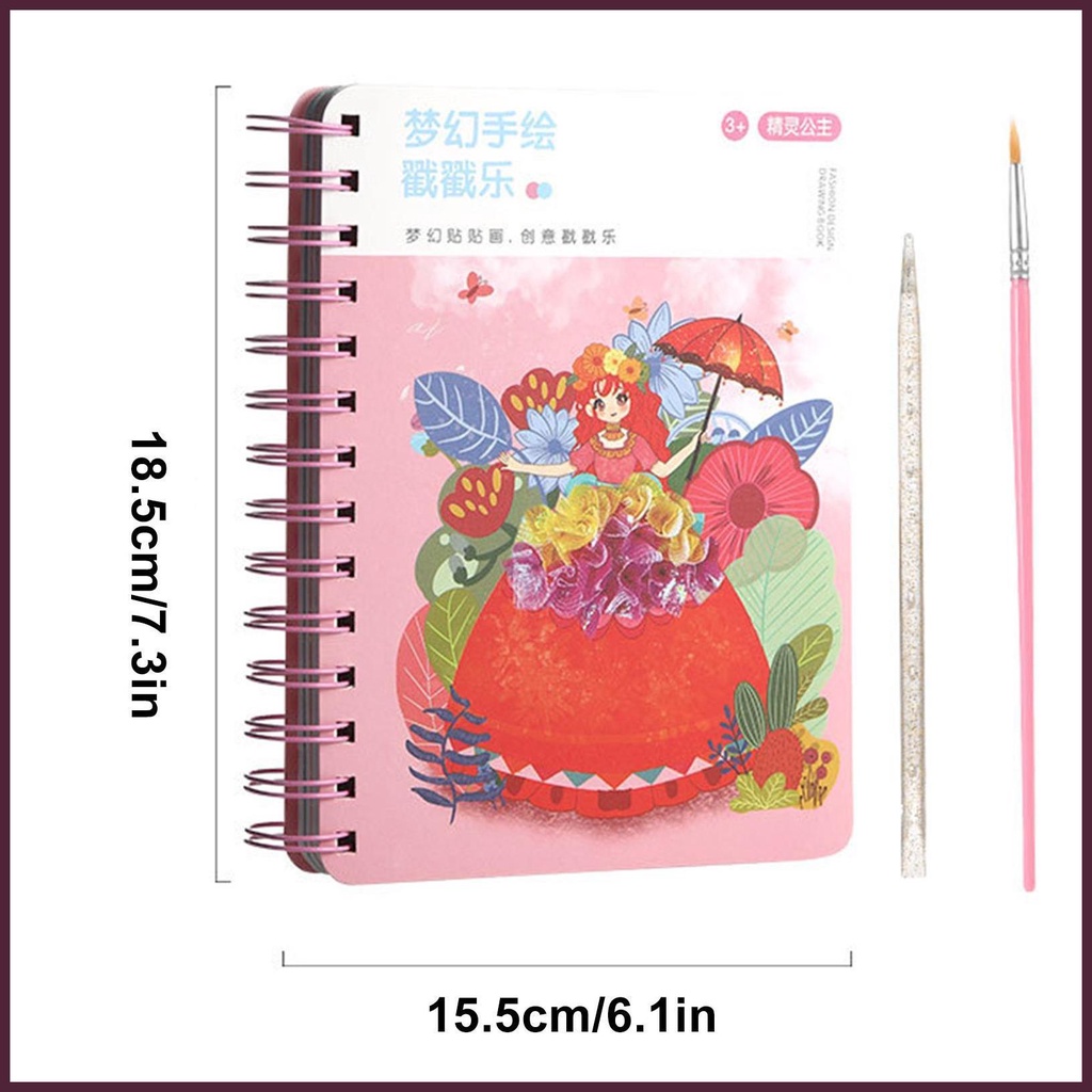 Sticker Dán Trang Trí Sách Vẽ Tay Thời Trang Có Thể Tái Sử Dụng