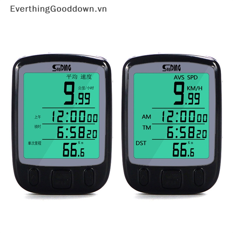 Đồng Hồ Đo Tốc Độ Không Dây Chống Mưa Dành Cho Xe Đạp
