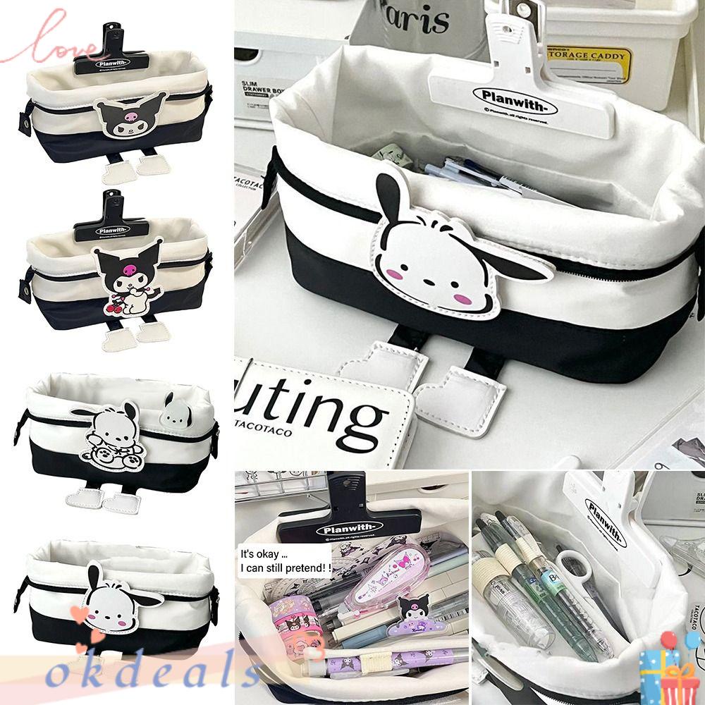 OKDEALS Hộp Đựng Bút Bằng Vải Oxford Dạng Nắp Lật Sức Chứa Lớn In Hình Chó Pacha Làm Quà Tặng Cho Học Sinh