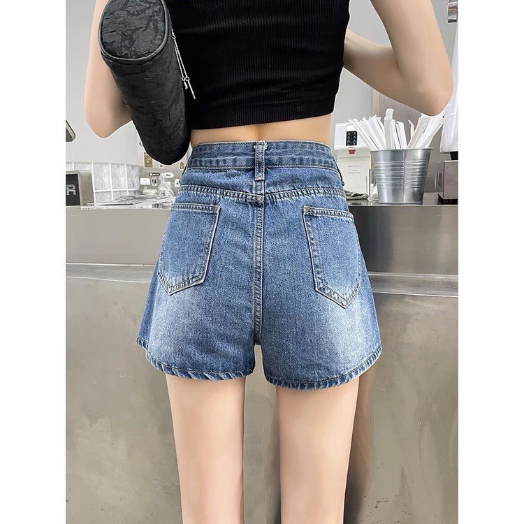 Chân Váy Bò Bigsize Cô Nhỏ,Quần Váy Jeans Dáng Chữ Không Co Giãn Tôn Dáng GV3