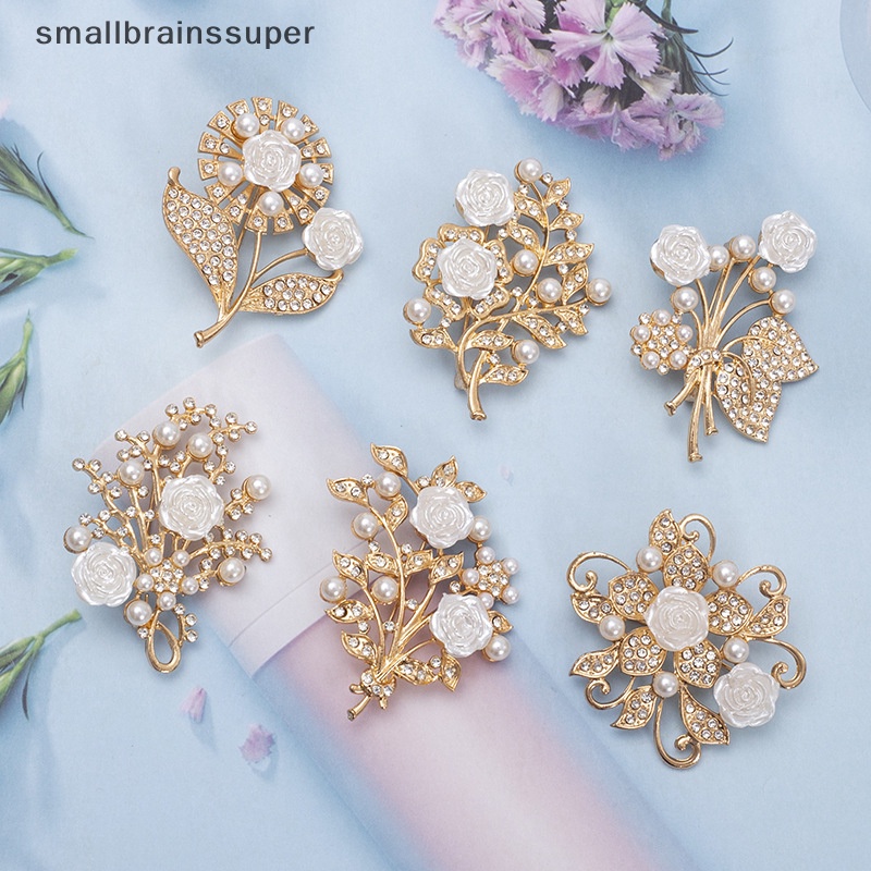 Ghim Cài Áo Hình Hoa Đính Ngọc Trai Giả Chống Ánh Sáng Thời Trang Cho Nữ