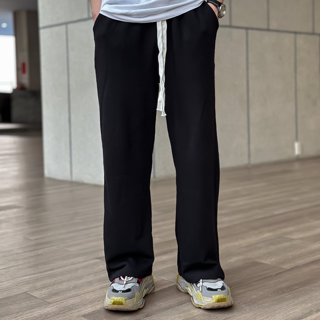 Combo áo thun thiết kế độn vai WZ03 + Quần Nỉ Phối Dây TRENDY PANT