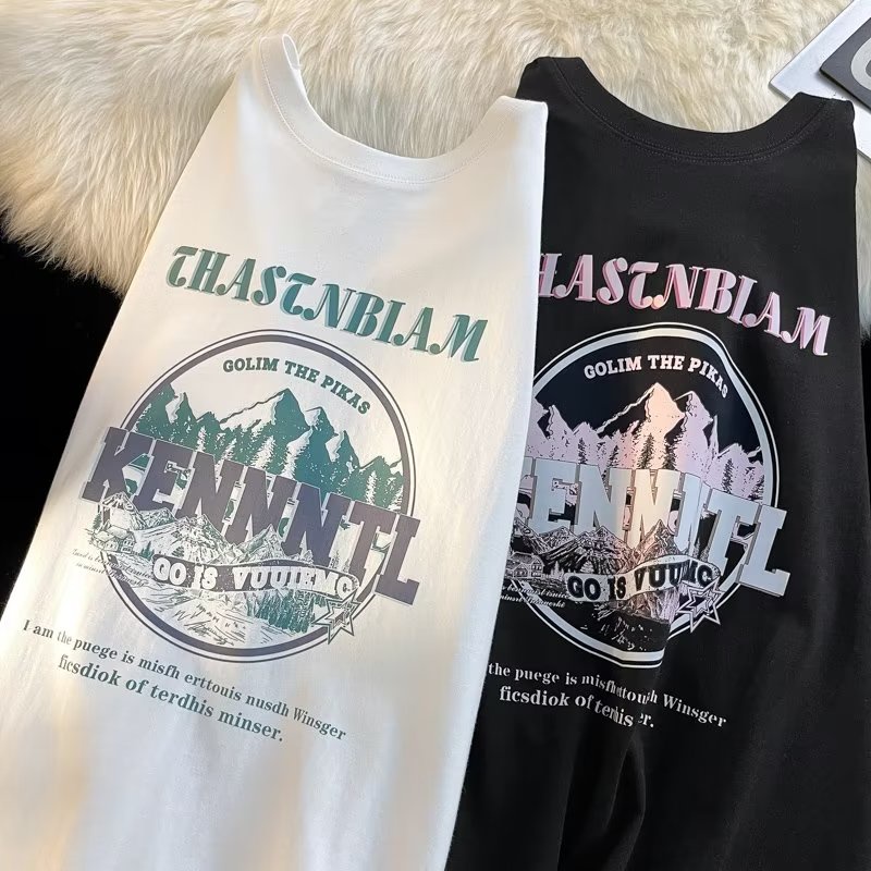 Áo Thun Cotton Ngắn Tay Trễ Vai Màu Mơ Phong Cách Mới Mùa Hè