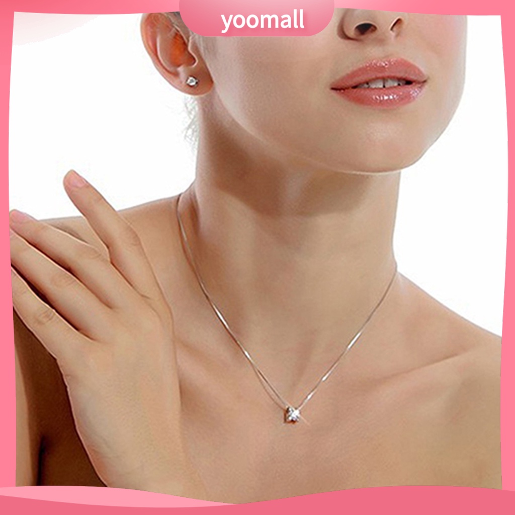 Vòng cổ Hợp Kim Đính Đá Xinh Xắn Cho Nữ