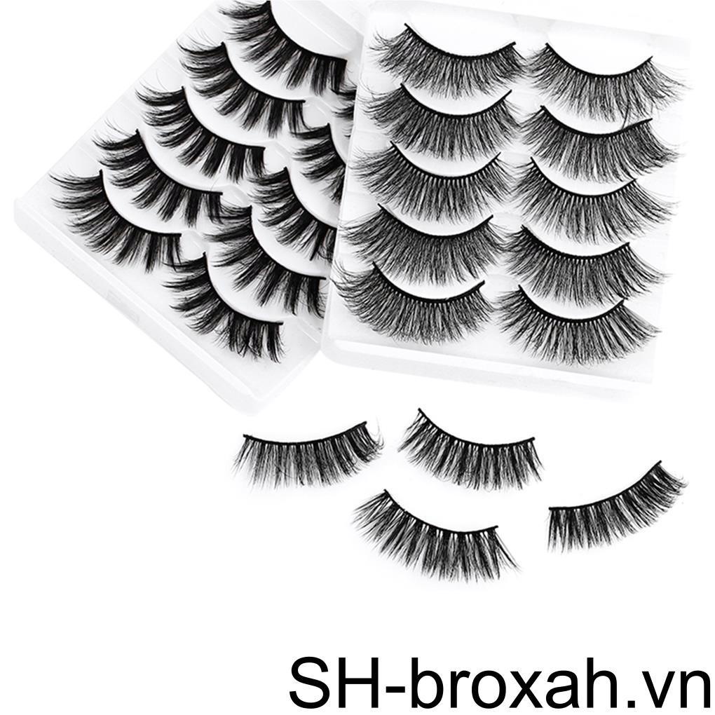 Set 5 Cặp Lông Mi Giả 3D Mềm Mại Tự Nhiên