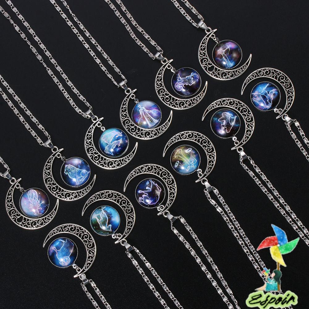 ESPO Vòng cổ Mặt Chòm Sao Leo Libra Scorpio Sagittarius Thời Trang Cho Nam Và Nữ
